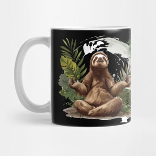 Cute Cool Sloth Positive Affirmation Happy Yoga Mug